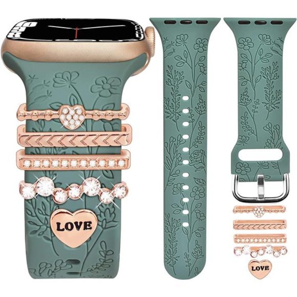 NEW Apple Watch Band with Rhinestone Charms